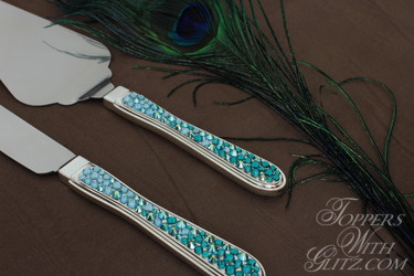 Crystal serving set