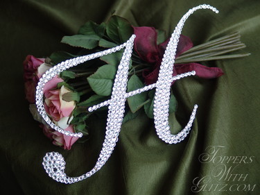Single Initial Cake Topper