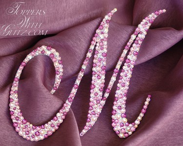 Single Initial Cake Topper
